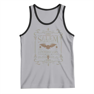 Halloween Salem Witch Tank Top Salem Medicines Apothecary Potions Tonics Elixirs TS11 Athletic Heather Black Print Your Wear