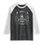 Ouija Board Spirit Board Occult Gothic Skeleton Halloween Pagan Raglan Shirt TS11 Black White Print Your Wear