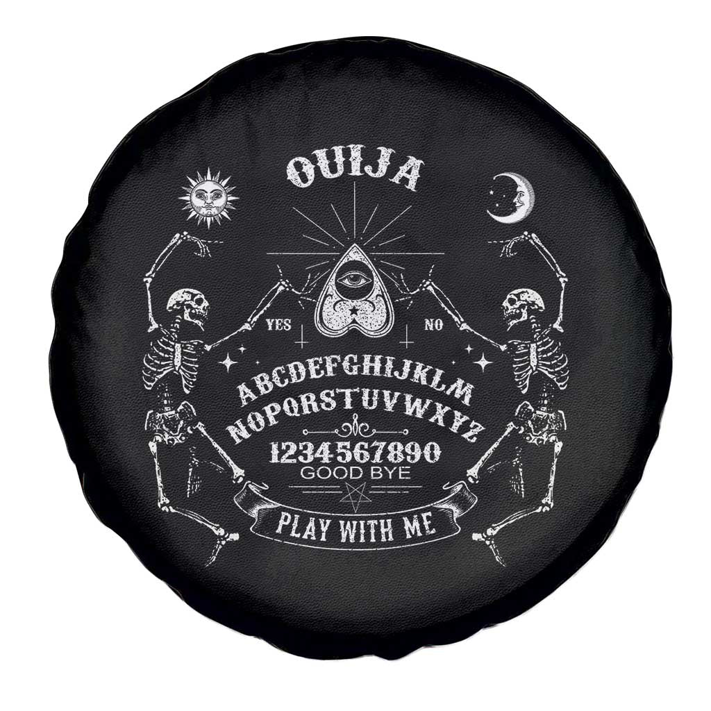 Ouija Board Spirit Board Occult Gothic Skeleton Halloween Pagan Spare Tire Cover TS11 Print Your Wear