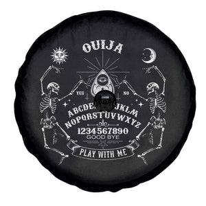 Ouija Board Spirit Board Occult Gothic Skeleton Halloween Pagan Spare Tire Cover TS11 Print Your Wear