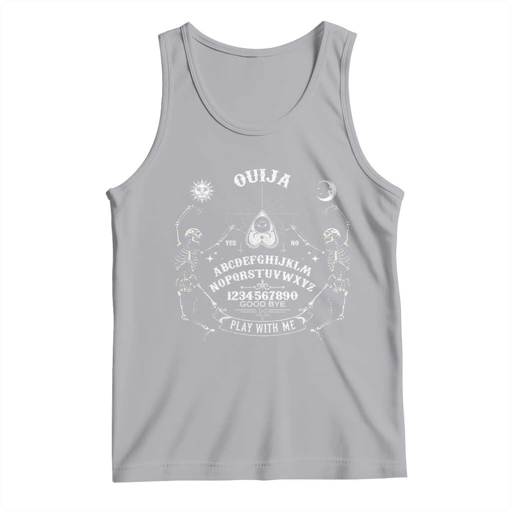 Ouija Board Spirit Board Occult Gothic Skeleton Halloween Pagan Tank Top TS11 Athletic Heather Print Your Wear