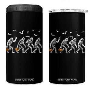 Funny Halloween Bigfoot 4 in 1 Can Cooler Tumbler Skeleton Sasquatch Jack O Lantern TS11 One Size: 16 oz Black Print Your Wear