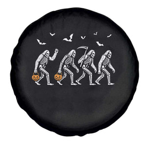 Funny Halloween Bigfoot Spare Tire Cover Skeleton Sasquatch Jack O Lantern TS11 Print Your Wear