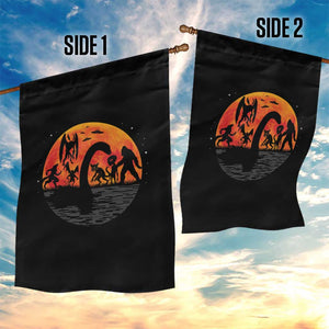 Funny Halloween Cryptid Folklore Bigfoot Alien Mothman Garden Flag TS11 Print Your Wear