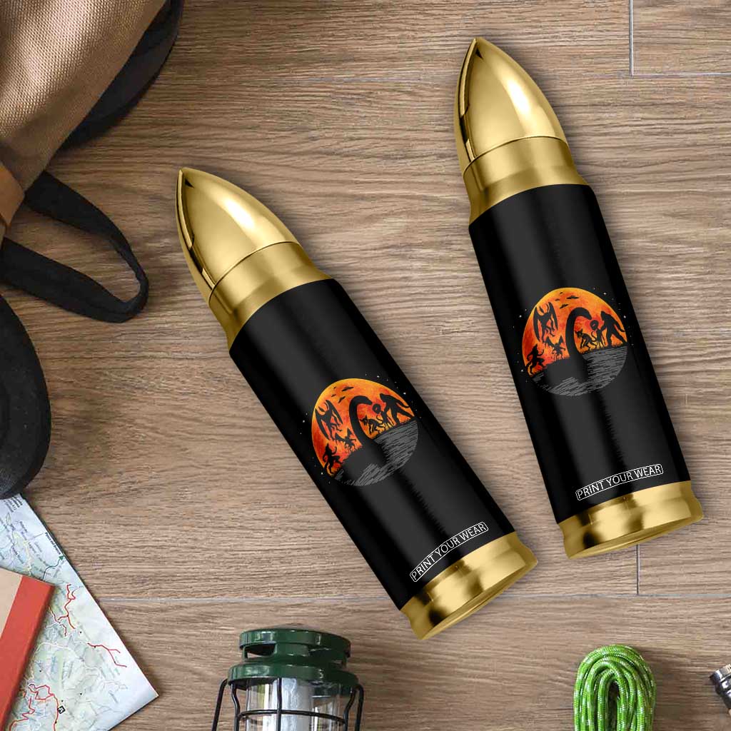 Funny Halloween Cryptid Folklore Bigfoot Alien Mothman Bullet Tumbler TS11 Print Your Wear
