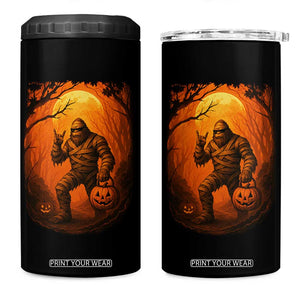 Funny Halloween Bigfoot Scary Spooky Cryptid Sasquatch 4 in 1 Can Cooler Tumbler TS11 One Size: 16 oz Black Print Your Wear