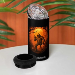 Funny Halloween Bigfoot Scary Spooky Cryptid Sasquatch 4 in 1 Can Cooler Tumbler TS11 Print Your Wear