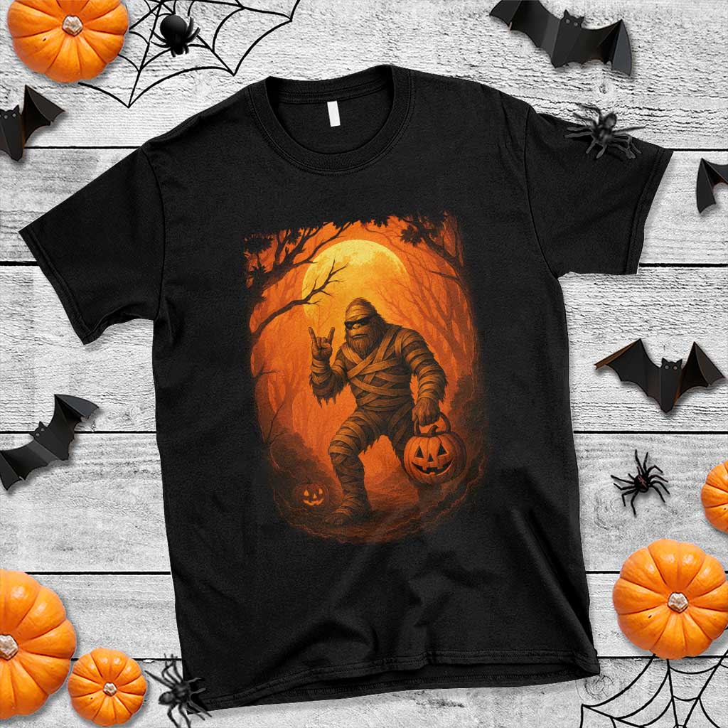Funny Halloween Bigfoot Scary Spooky Cryptid Sasquatch T Shirt TS11 Black Print Your Wear