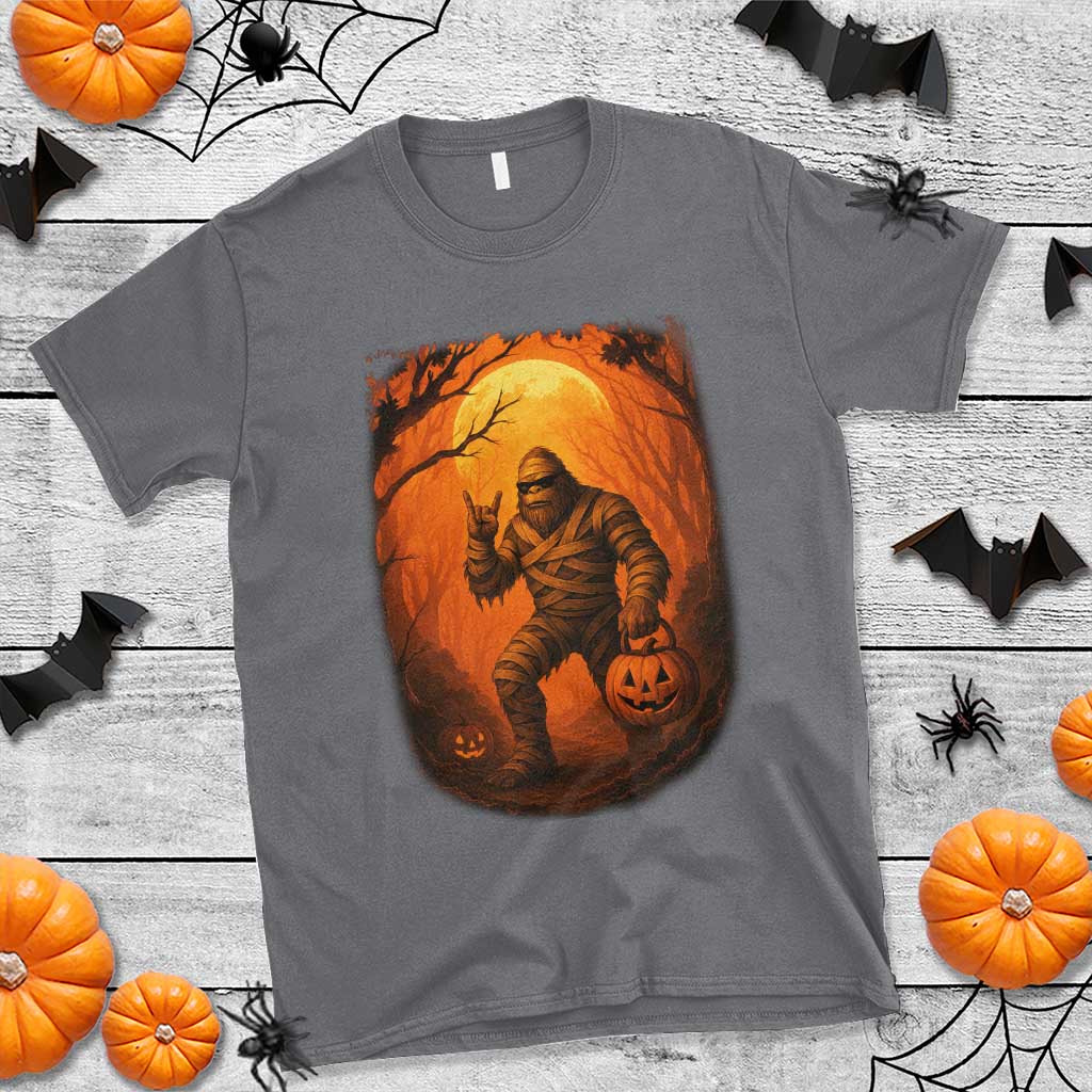 Funny Halloween Bigfoot Scary Spooky Cryptid Sasquatch T Shirt TS11 Charcoal Print Your Wear