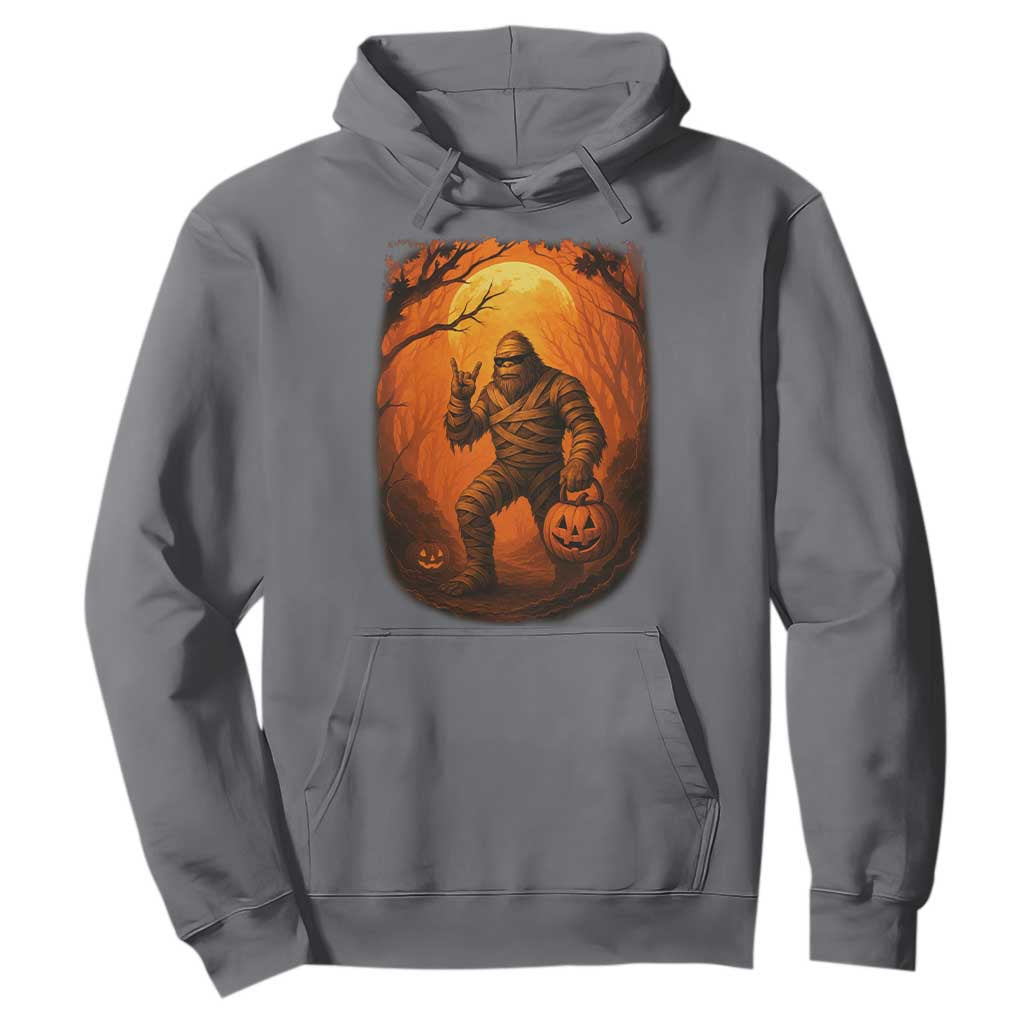 Funny Halloween Bigfoot Scary Spooky Cryptid Sasquatch Hoodie TS11 Charcoal Print Your Wear