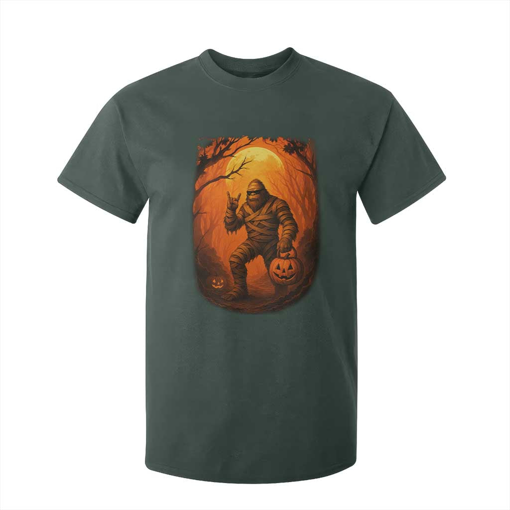Funny Halloween Bigfoot Scary Spooky Cryptid Sasquatch T Shirt For Kid TS11 Dark Forest Green Print Your Wear