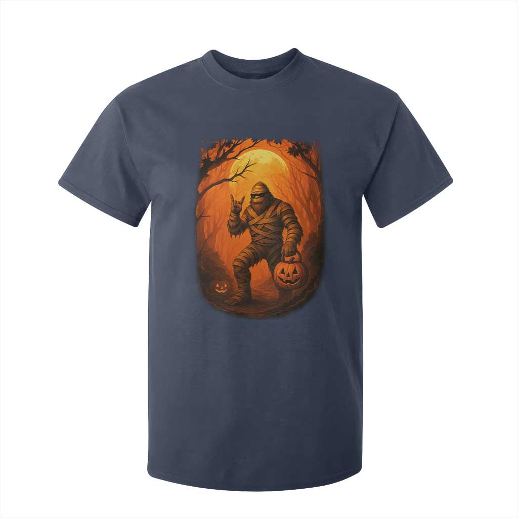 Funny Halloween Bigfoot Scary Spooky Cryptid Sasquatch T Shirt For Kid TS11 Navy Print Your Wear