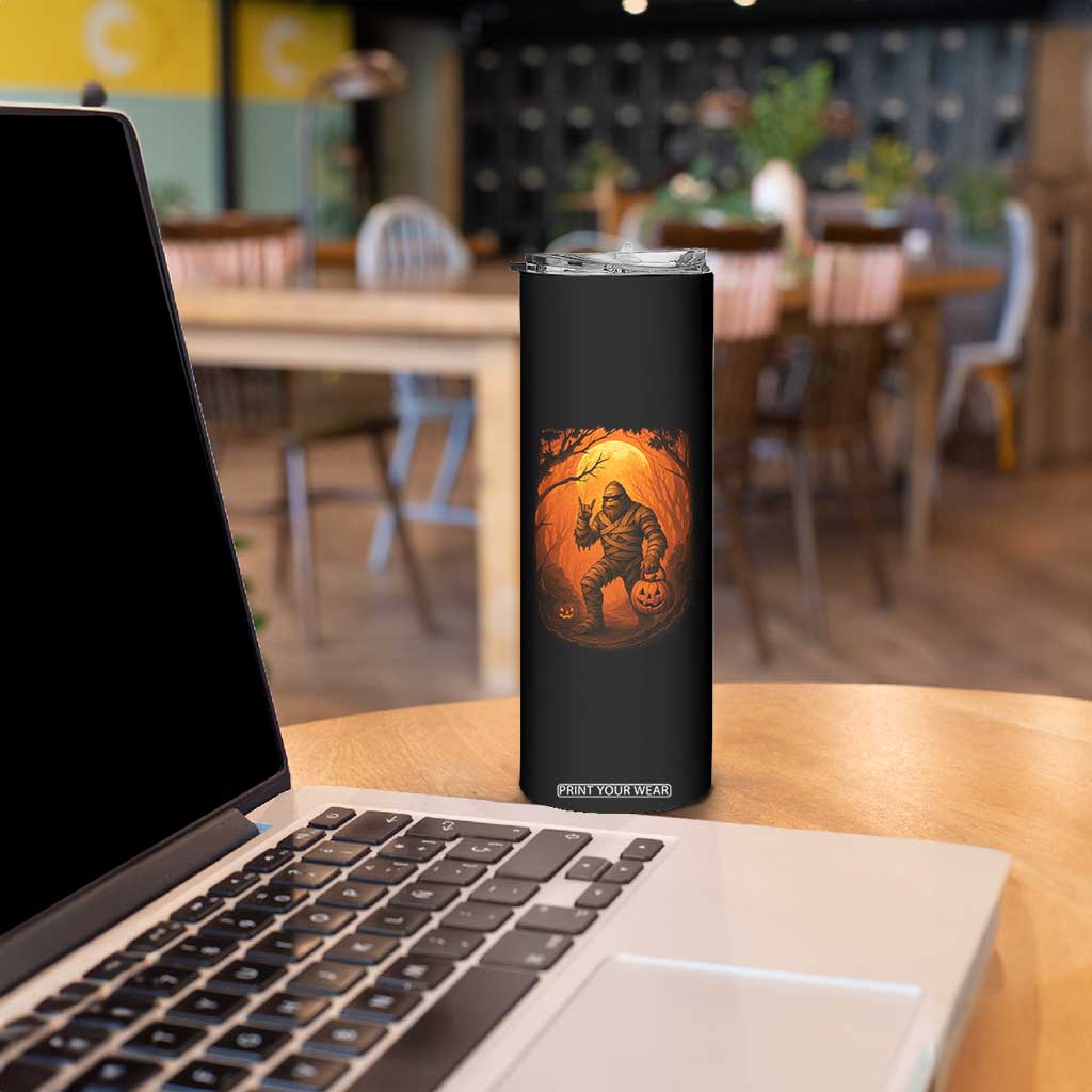 Funny Halloween Bigfoot Scary Spooky Cryptid Sasquatch Skinny Tumbler TS11 Print Your Wear