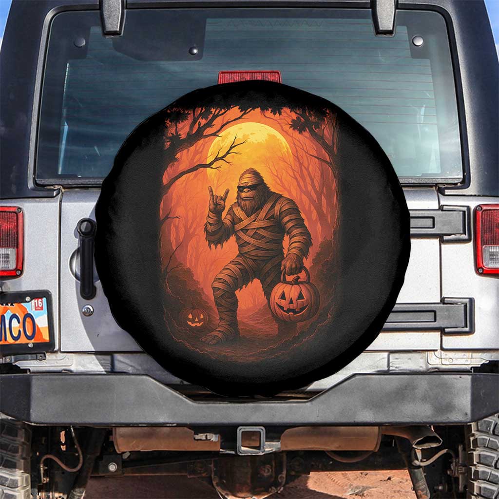 Funny Halloween Bigfoot Scary Spooky Cryptid Sasquatch Spare Tire Cover TS11 No hole Black Print Your Wear