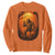 Funny Halloween Bigfoot Scary Spooky Cryptid Sasquatch Sweatshirt TS11 Orange Print Your Wear
