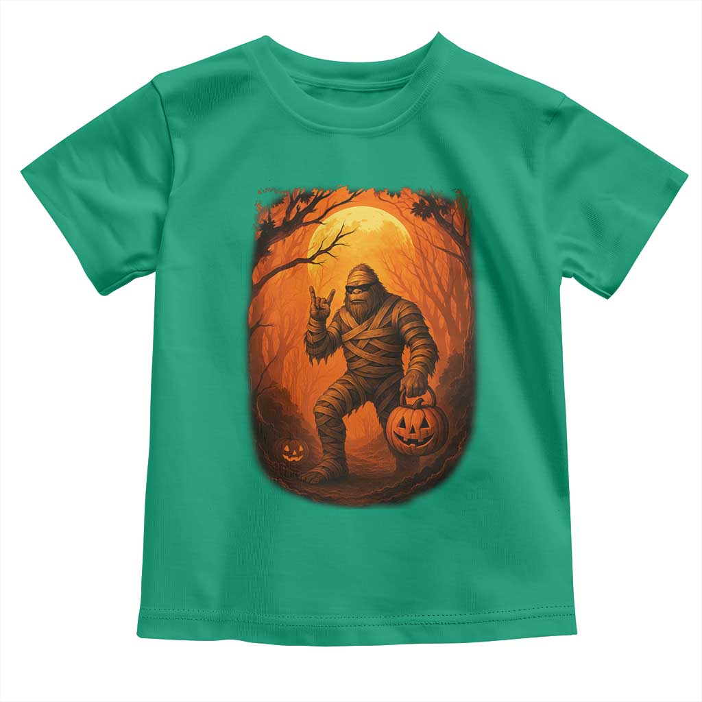 Funny Halloween Bigfoot Scary Spooky Cryptid Sasquatch Toddler T Shirt TS11 Irish Green Print Your Wear