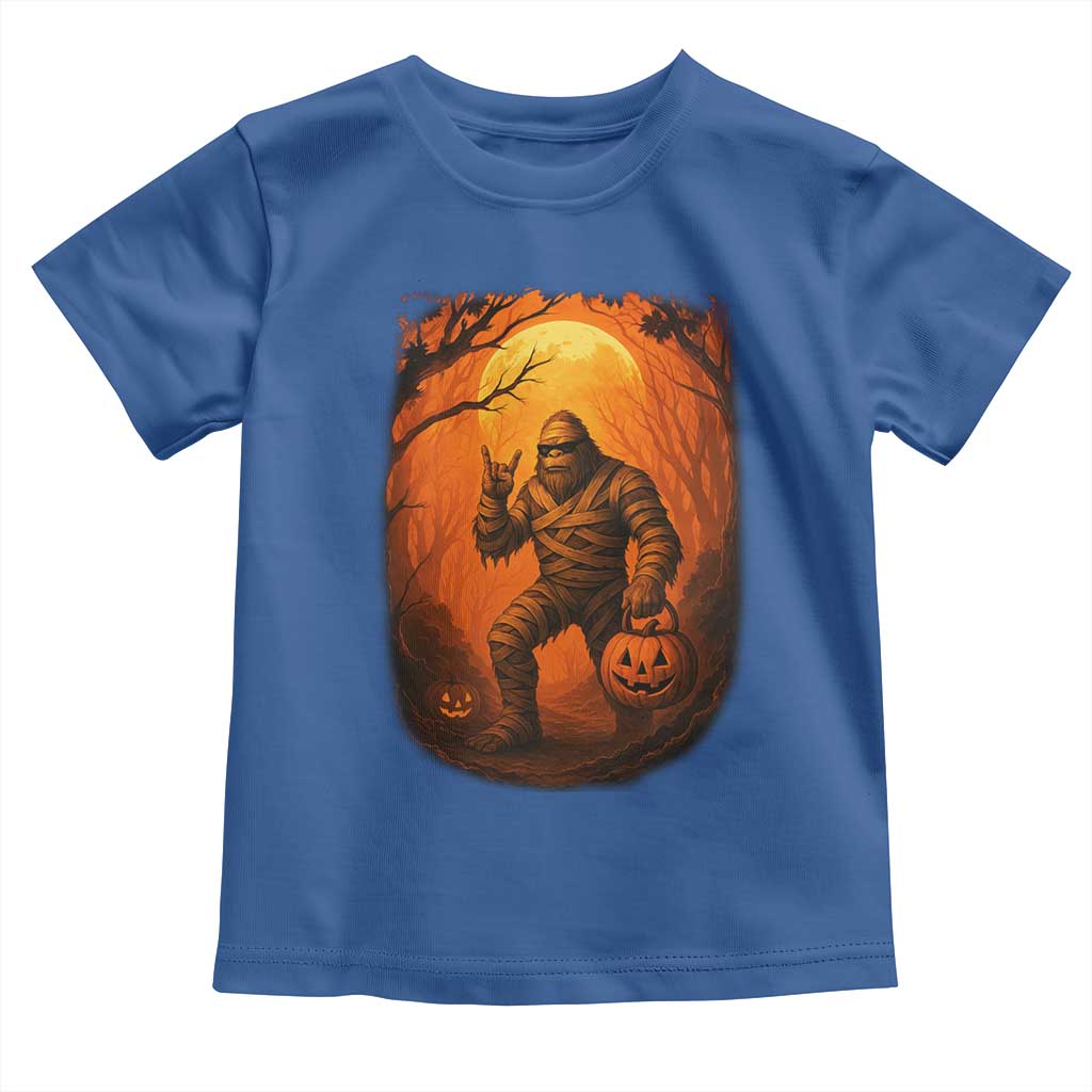 Funny Halloween Bigfoot Scary Spooky Cryptid Sasquatch Toddler T Shirt TS11 Royal Blue Print Your Wear