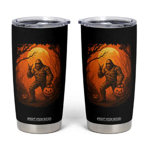 Funny Halloween Bigfoot Scary Spooky Cryptid Sasquatch Tumbler Cup TS11 Black Print Your Wear
