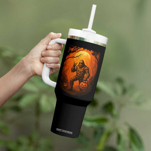 Funny Halloween Bigfoot Scary Spooky Cryptid Sasquatch Tumbler With Handle TS11 Print Your Wear