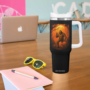 Funny Halloween Bigfoot Scary Spooky Cryptid Sasquatch Tumbler With Handle TS11 Print Your Wear