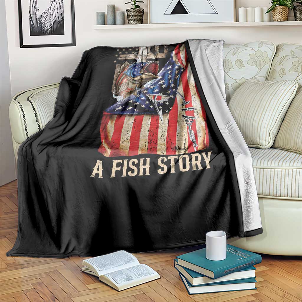 Funny Even Jesus Had A Fish Story Throw Blanket Fisherman Christian Fishing TS11 Print Your Wear
