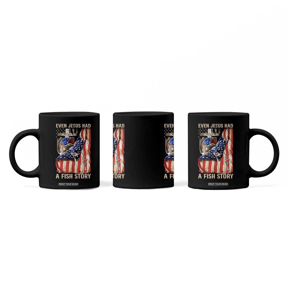 Funny Even Jesus Had A Fish Story Coffee Mug Fisherman Christian Fishing TS11 Print Your Wear