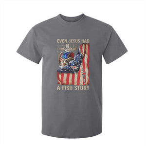 Funny Even Jesus Had A Fish Story T Shirt For Kid Fisherman Christian Fishing TS11 Charcoal Print Your Wear