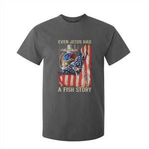 Funny Even Jesus Had A Fish Story T Shirt For Kid Fisherman Christian Fishing TS11 Dark Heather Print Your Wear