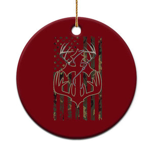 Faith Fishing Hunting Camo US Flag Cross With Hook Christian Ceramic Ornament TS11 1pc Red Print Your Wear