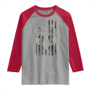 Faith Fishing Hunting Camo US Flag Cross With Hook Christian Raglan Shirt TS11 Sport Gray Red Print Your Wear