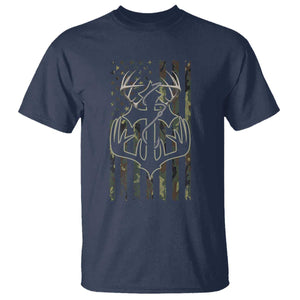 Faith Fishing Hunting Camo US Flag Cross With Hook Christian T Shirt TS11 Navy Print Your Wear
