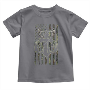 Faith Fishing Hunting Camo US Flag Cross With Hook Christian Toddler T Shirt TS11 Charcoal Print Your Wear