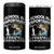Funny School Is Important But Fishing Is Importanter 4 in 1 Can Cooler Tumbler Fishing Lover TS11 One Size: 16 oz Black Print Your Wear