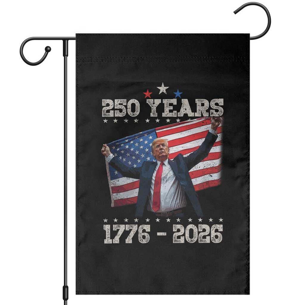 Trump 250th Anniversary Garden Flag 250 Years America Vintage USA Flag TS11 Black Print Your Wear