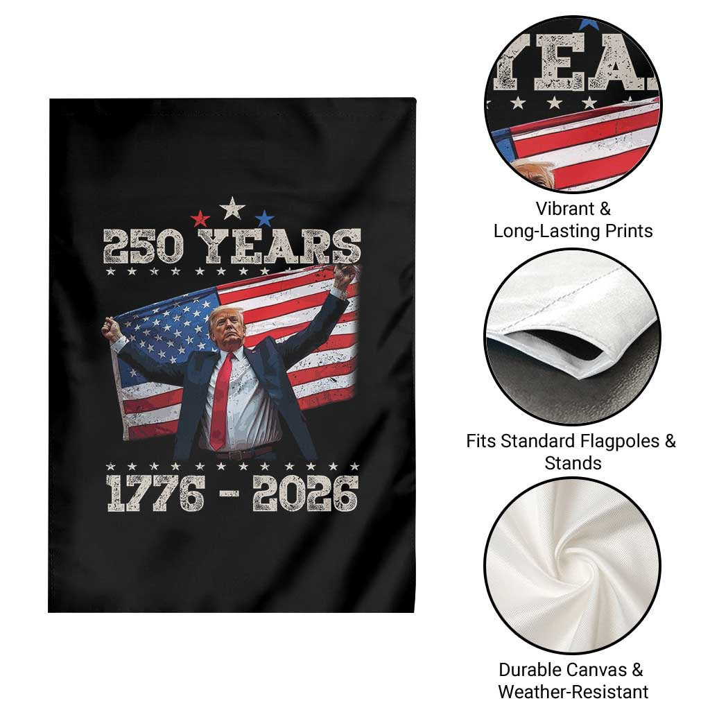 Trump 250th Anniversary Garden Flag 250 Years America Vintage USA Flag TS11 Print Your Wear