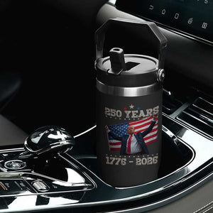 Trump 250th Anniversary Flip Straw Tumbler 250 Years America Vintage USA Flag TS11 Print Your Wear