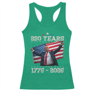 Trump 250th Anniversary Racerback Tank Top 250 Years America Vintage USA Flag TS11 Irish Green Print Your Wear