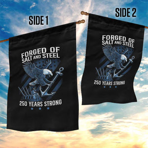 Navy Military 250th Anniversary Garden Flag Forged Of Salt And Steel 250 Years Strong TS11 Print Your Wear