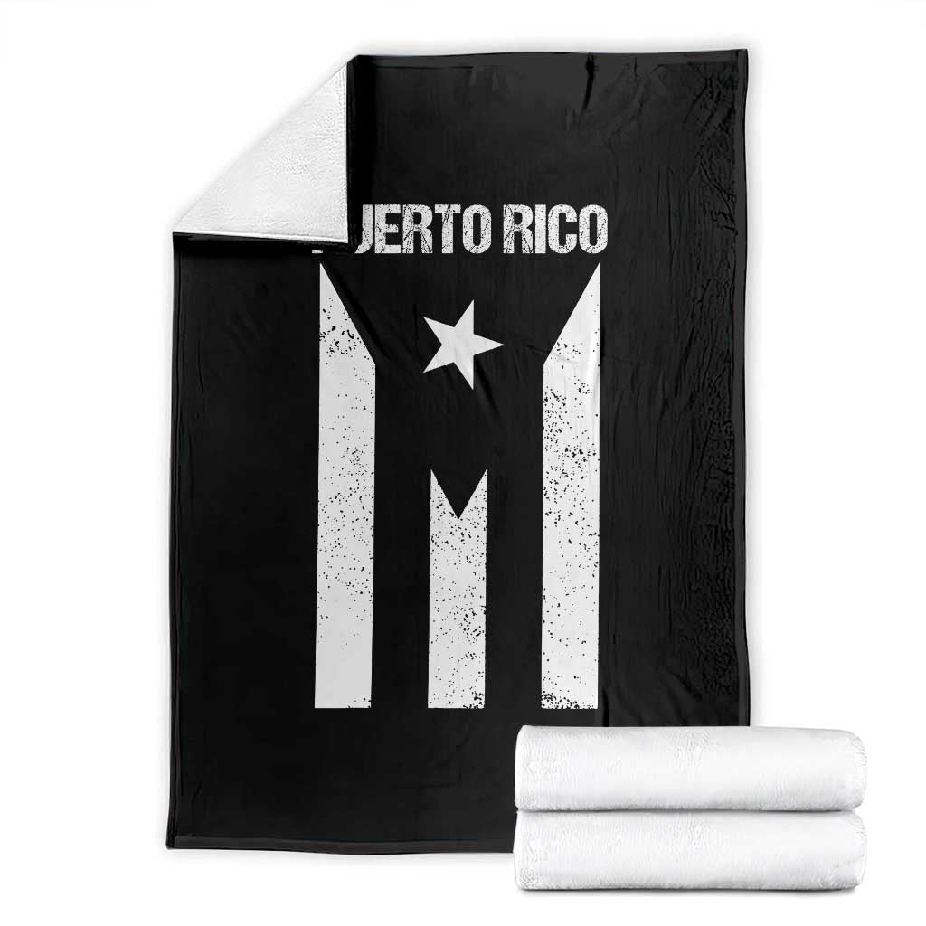 Puerto Rico Boricua Flag Proud Puerto Rican Heritage Throw Blanket TS11 Black Print Your Wear