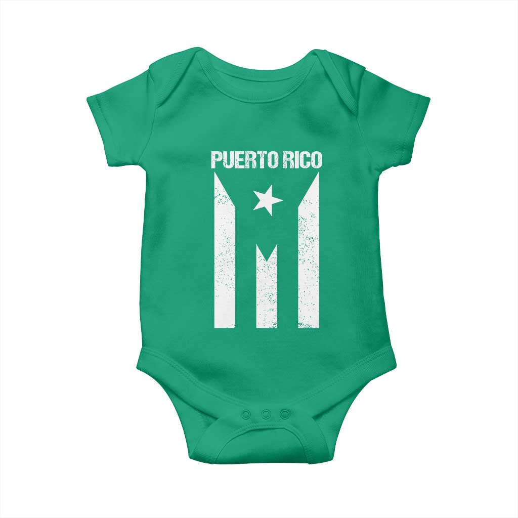 Puerto Rico Boricua Flag Proud Puerto Rican Heritage Baby Onesie TS11 Irish Green Print Your Wear