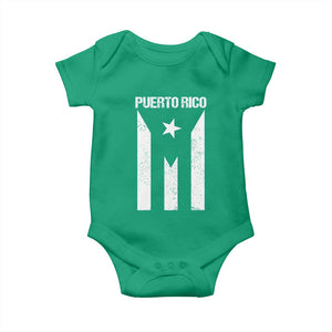 Puerto Rico Boricua Flag Proud Puerto Rican Heritage Baby Onesie TS11 Irish Green Print Your Wear