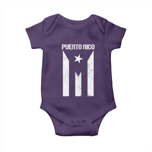 Puerto Rico Boricua Flag Proud Puerto Rican Heritage Baby Onesie TS11 Purple Print Your Wear