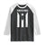 Puerto Rico Boricua Flag Proud Puerto Rican Heritage Raglan Shirt TS11 Black White Print Your Wear