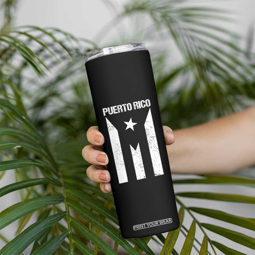 Puerto Rico Boricua Flag Proud Puerto Rican Heritage Skinny Tumbler TS11 Print Your Wear