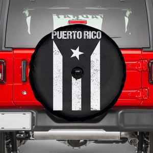 Puerto Rico Boricua Flag Proud Puerto Rican Heritage Spare Tire Cover TS11 Black Print Your Wear