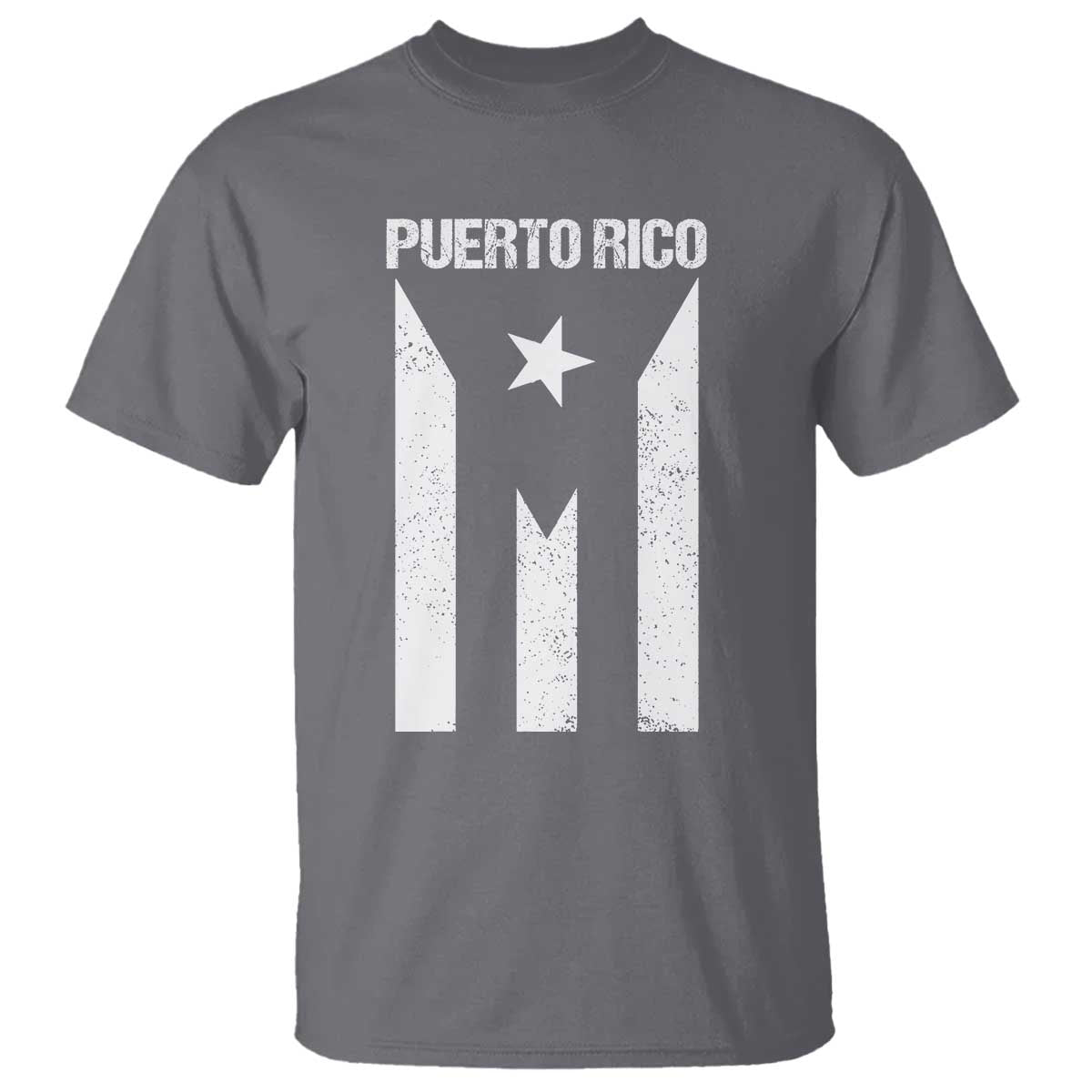 Puerto Rico Boricua Flag Proud Puerto Rican Heritage T Shirt TS11 Charcoal Print Your Wear