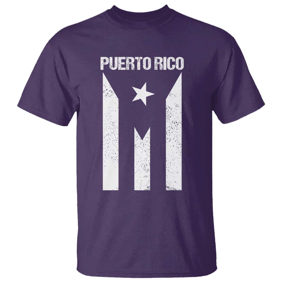 Puerto Rico Boricua Flag Proud Puerto Rican Heritage T Shirt TS11 Purple Print Your Wear