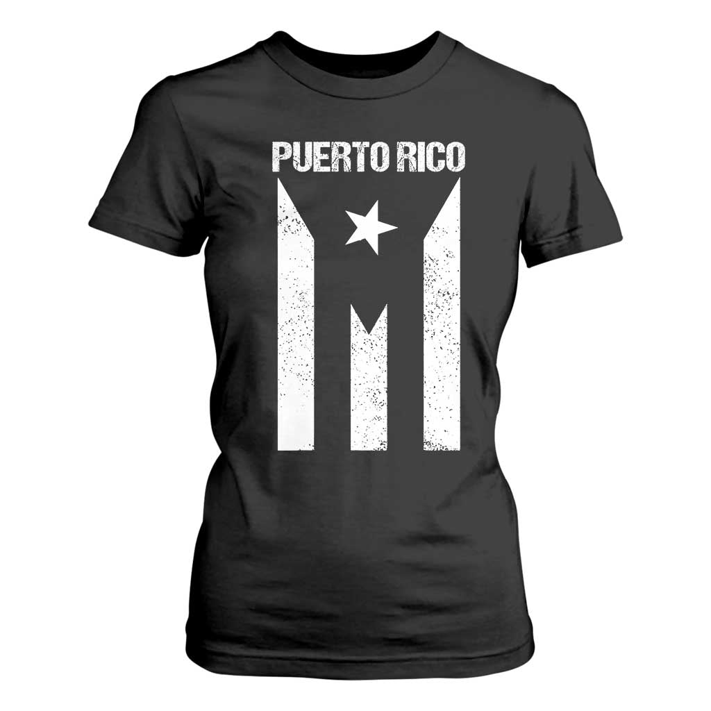 Puerto Rico Boricua Flag Proud Puerto Rican Heritage T Shirt For Women TS11 Black Print Your Wear