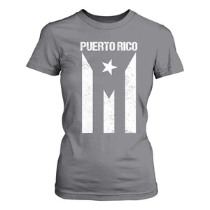 Puerto Rico Boricua Flag Proud Puerto Rican Heritage T Shirt For Women TS11 Charcoal Print Your Wear