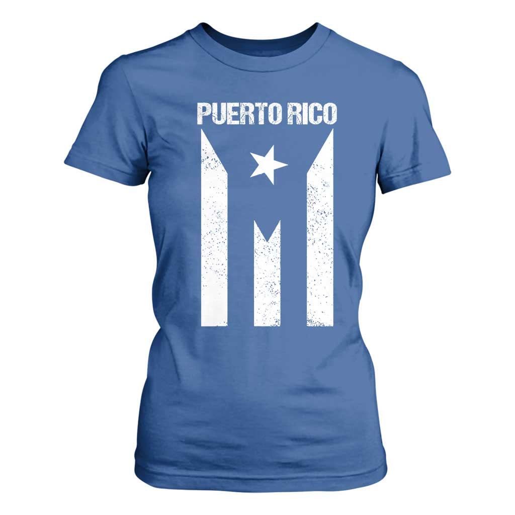 Puerto Rico Boricua Flag Proud Puerto Rican Heritage T Shirt For Women TS11 Royal Blue Print Your Wear